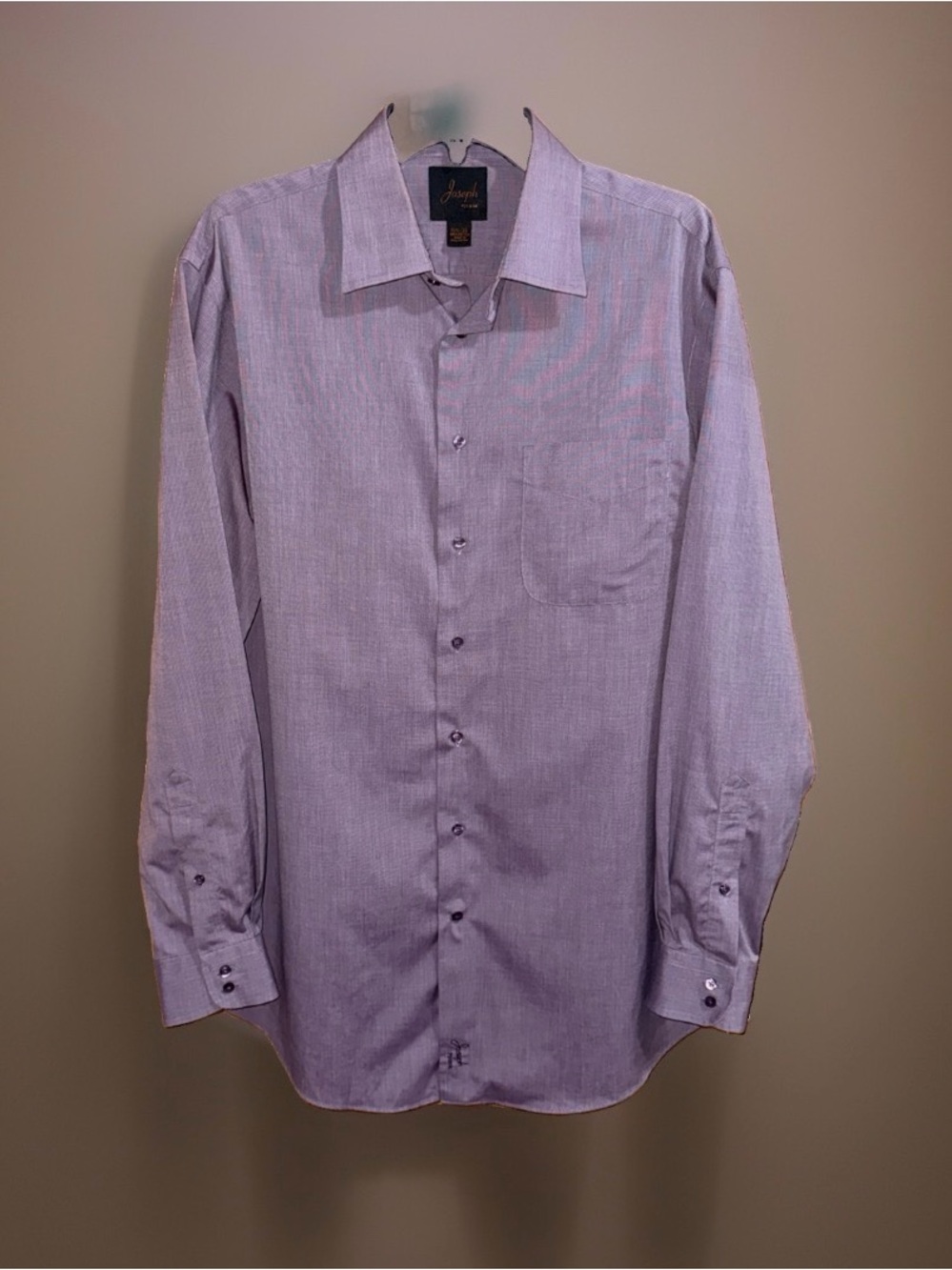 Joseph Grayish-LavenderTone Men's Dress Shirt - Long Sleeve
